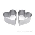 Cake Mold Baking Heart Shape Stainless Steel Muffin Pastry Rings Manufactory